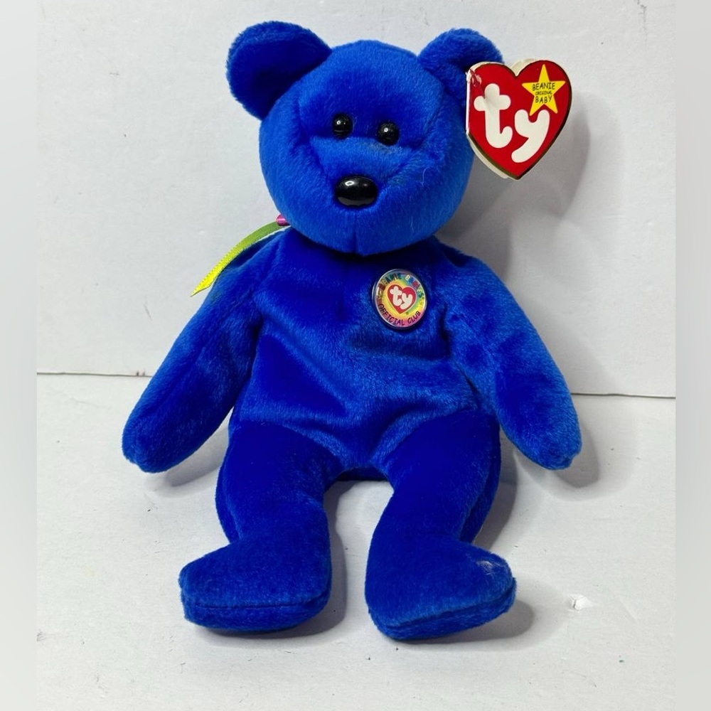 Ty Beanie Babies Collection Clubby The Blue Bear